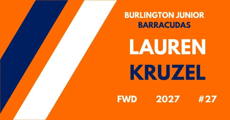 Lauren Kruzel hockey player profile feature image for The Hockey Observer.