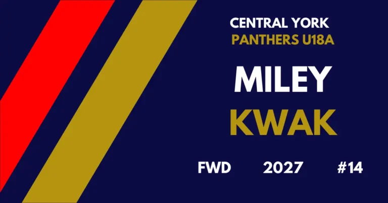 Miley Kwak hockey player profile feature image for The Hockey Observer.