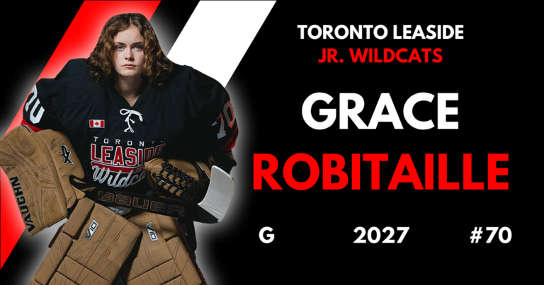 Grace Robitaille hockey player profile feature image for The Hockey Observer.