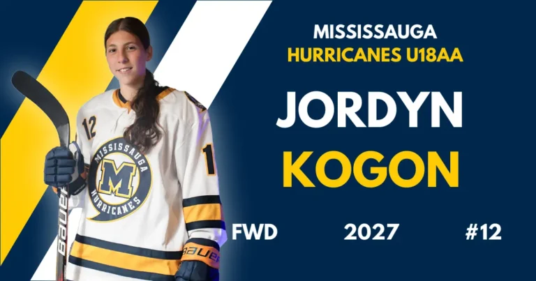 Jordyn Kogon player profile feature image for The Hockey Observer