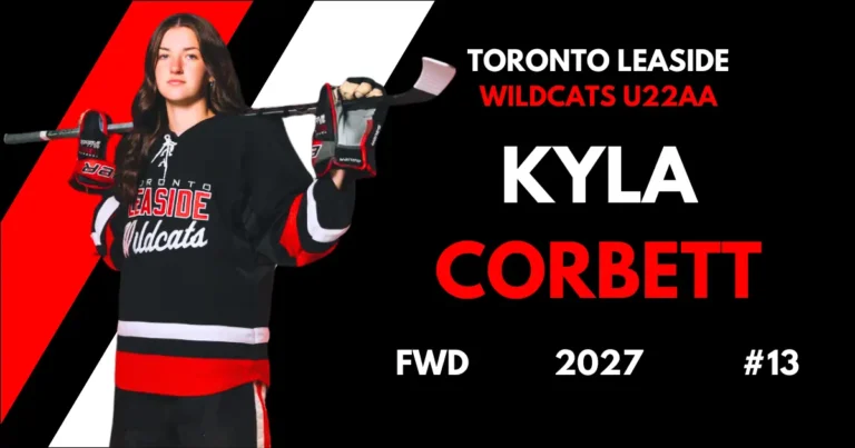 Kyla Corbett player profile feature image for The Hockey Observer