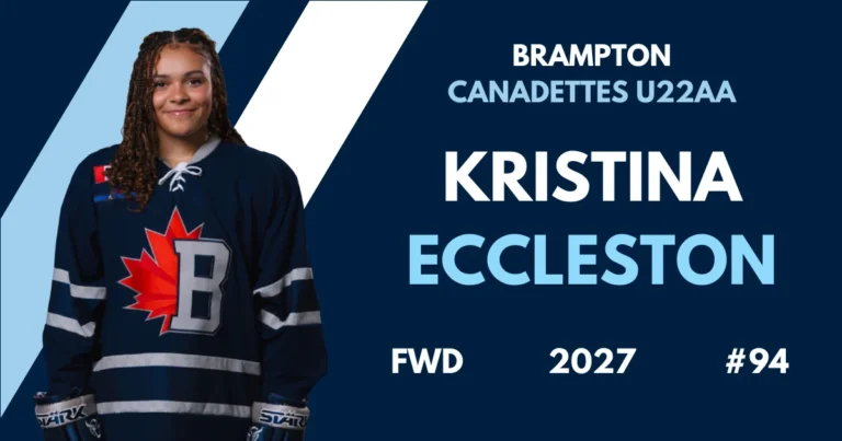 Kristina Eccleston hockey profile feature image for The Hockey Observer