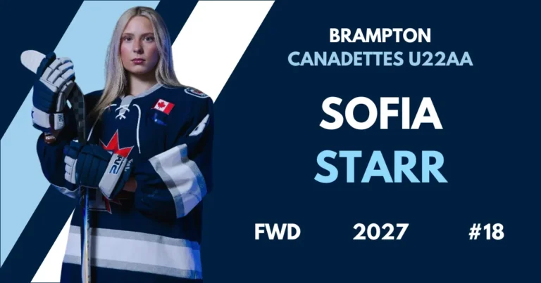 Sofia Starr hockey profile feature image for The Hockey Observer