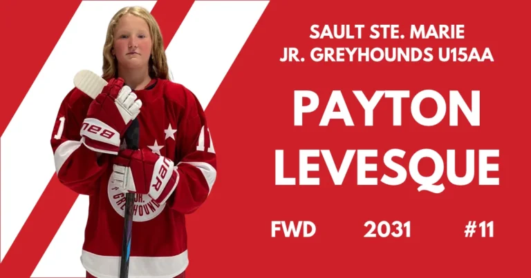 Payton Levesque hockey profile feature image for The Hockey Observer